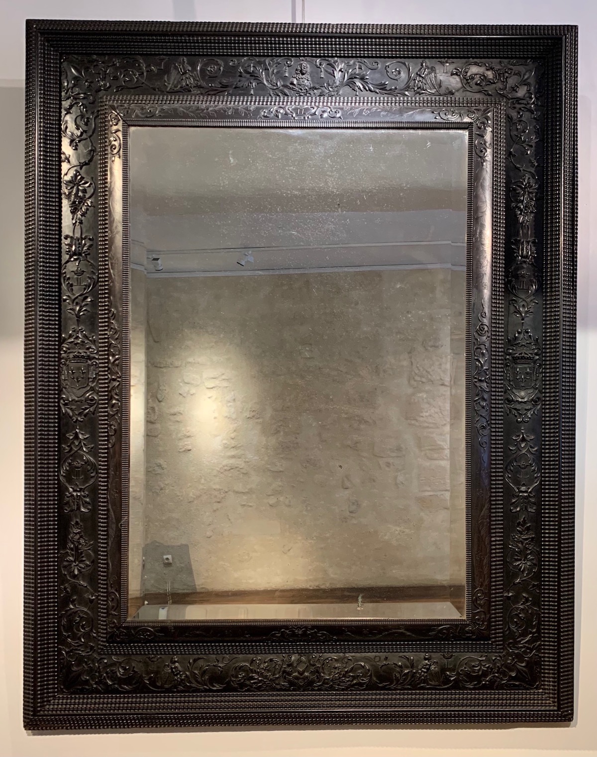 Miroir en ébène Louis XIII