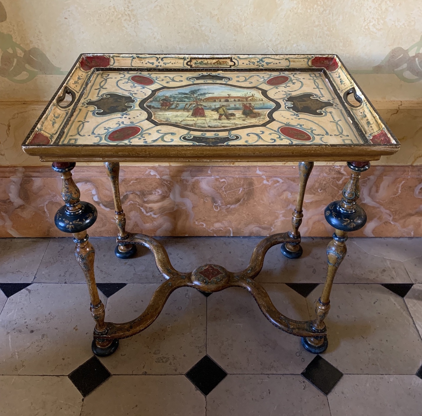 Table cabaret début XVIIIe siècle, Italie